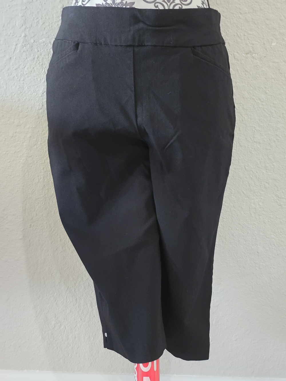 Chico's Black Flat-Front Casual Shorts